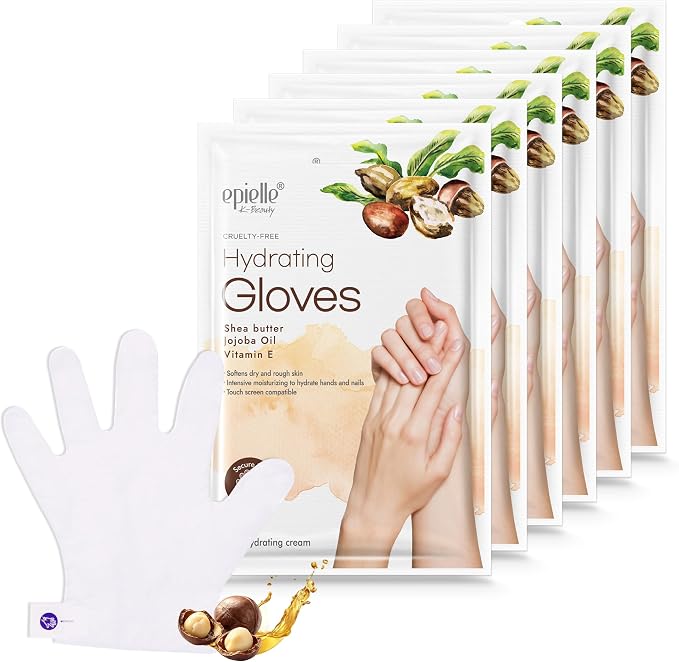Epielle Hydrating Hand Mask 6 Pairs, Relieve and Soften by Epielle