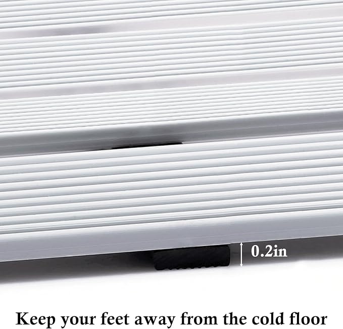 Extra Long Non Slip Shower Mat Without Suction Cups, Heavy Duty Rubber Bathtub - Image 6