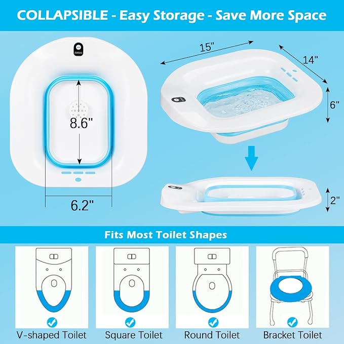 Electric Sitz Bath, Sitz Bath for Hemorrhoids, Sitz Bath for Postpartum Care - Image 6