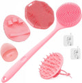 Manmihealth Silicone Back Scrubber & Soft Bath Glove, Silicone Scalp Massager by ManmiHealth