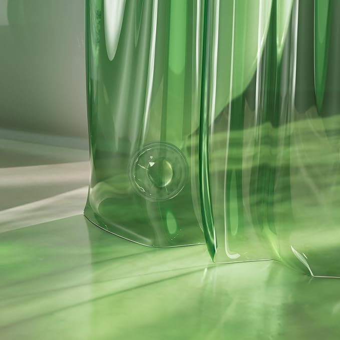 AmazerBath Long Shower Curtain Liner, 100% EVA Soft Clear Green Heavy Duty 78 - Image 4