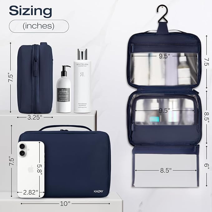 KAZAY Hanging Toiletry Bag - Image 2