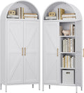 Kitchen Pantry Cabinet, Metal Arched Storage Cabinet by GANGMEIMENTALSTORAGECABINET