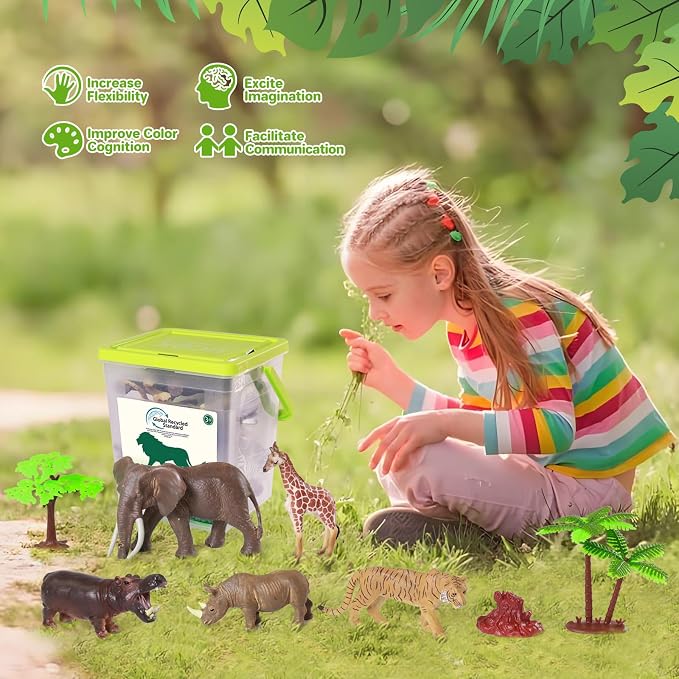 10 Big Realistic Safari Animal Toys - Image 6