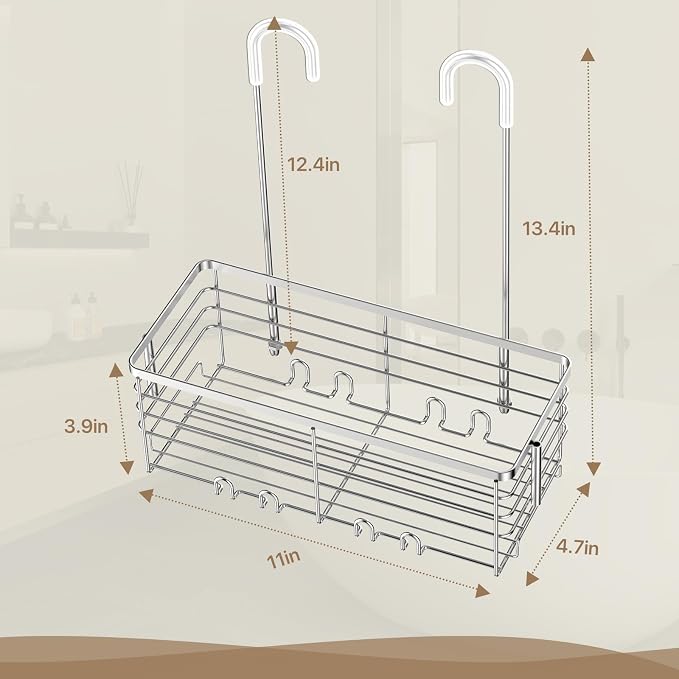 DELLAN Hanging Shower Organizer, Shower Rack - Image 7