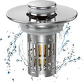 Bathroom Sink Drain Strainer, Pop Up Sink Drain Filter by cocog