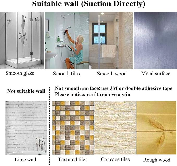 JiePai Suction Cup Towel Bar 16 Inch, Removable Vacuum Suction Towel Holder - Image 7