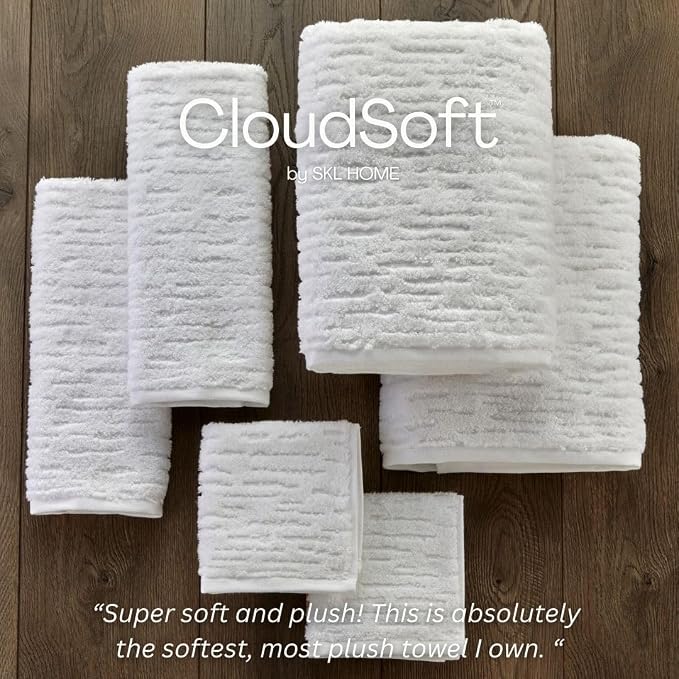 SKL Home CloudSoft Cotton Luxury 6-Piece Towel Set - Image 7