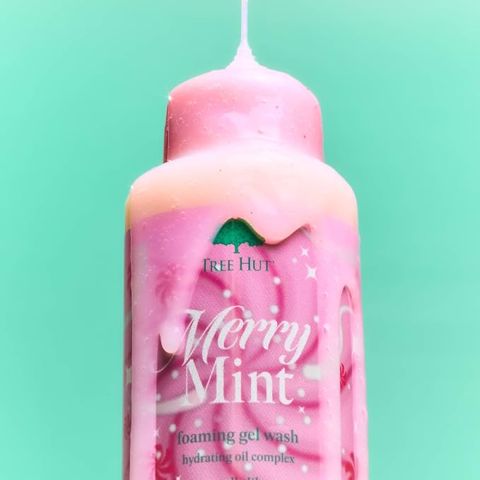 Tree Hut Merry Mint Foaming Gel Wash, Moisturizing & Hydrating Body Wash - Image 6