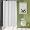 AmazerBath 48x72 Shower Curtain Stall, PEVA White Heavy Duty Shower Curtain by AmazerBath