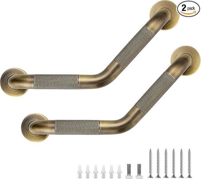 Grab Bars for Bathtubs and Showers- 1-1/4 x 16 Angled Shower Grab Bar for by JOY+DECOR