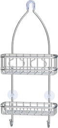 Simple Houseware Stainless Steel Bathroom Hanging Shower Head Caddy Organizer by SimpleHouseware