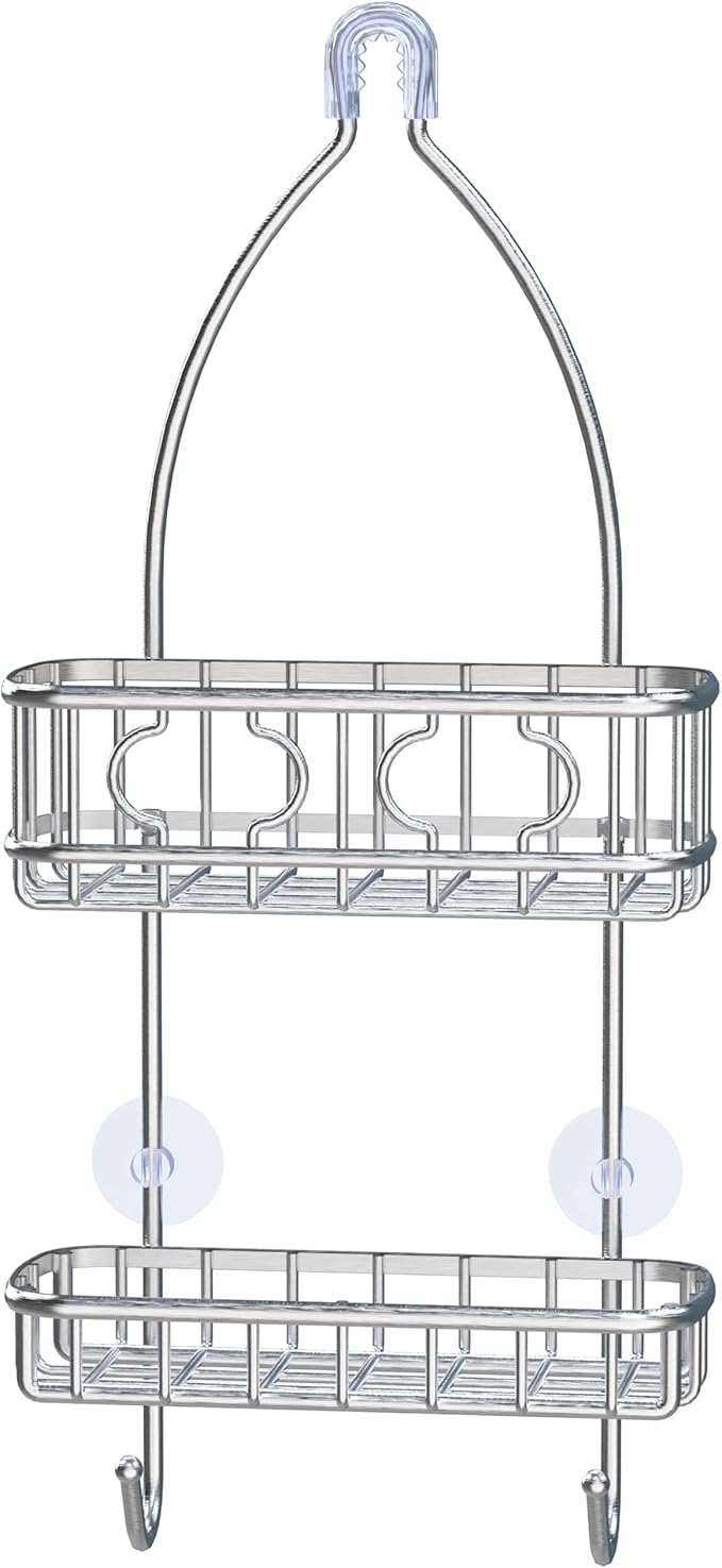 Simple Houseware Stainless Steel Bathroom Hanging Shower Head Caddy Organizer by SimpleHouseware