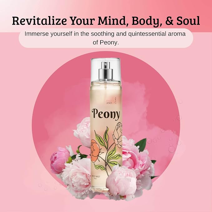 Peony Elegance Fine Fragrance Body Mist Spray: A Scented Peony Floral - Image 5