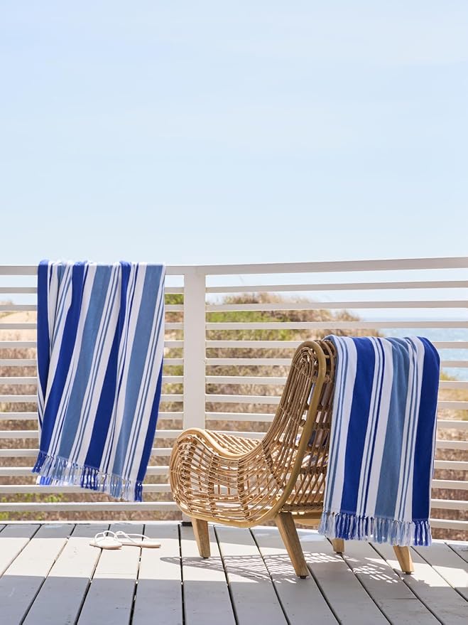 Laguna Beach Textile Co. Striped Cabana Beach Towel - Image 6