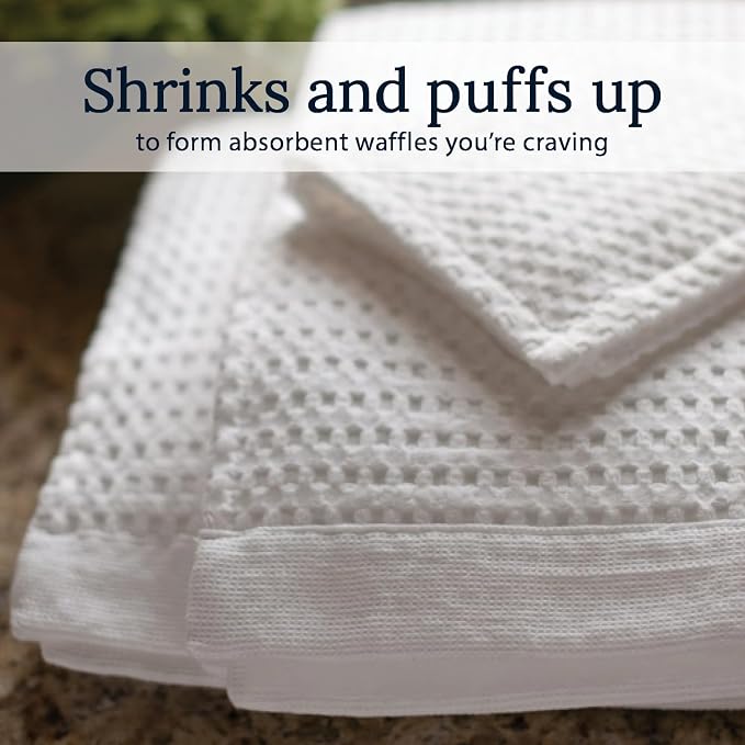 GILDEN TREE Waffle Bath Sheet Quick Dry Towel, Thin Luxury Bath Towels - Image 3