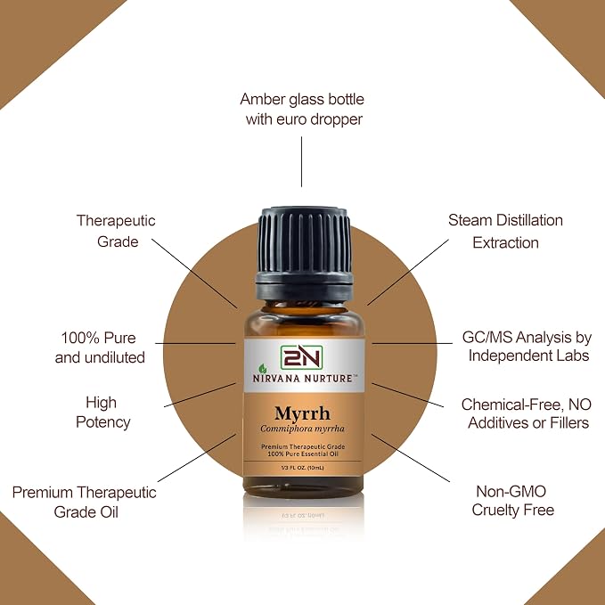 Myrrh Essential Oil 100% Pure Premium Therapeutic Grade, Undiluted - Image 5