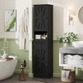 67" H Tall Bathroom Cabinet, Narrow Storage Cabinet by Halitaa