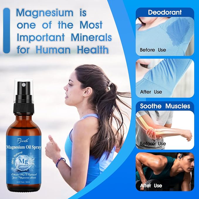 Magnesium Oil Spray for Feet, Body & Sleep, 100% Pure & Natural Organic Topical - Image 6