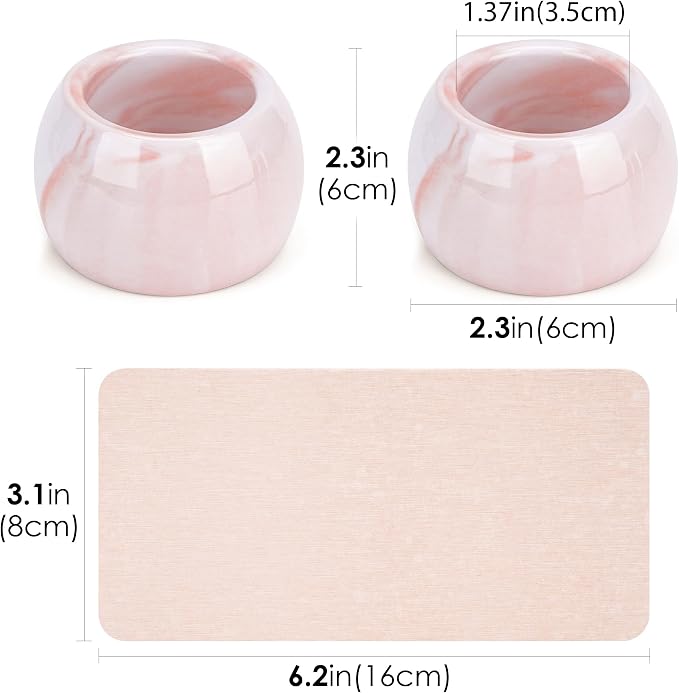 2 Pack Ceramic Toothbrush Holder - Image 5
