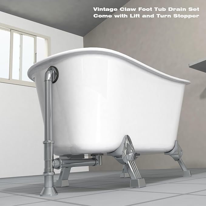 Artiwell Vintage Claw Foot Tub Drain Kit - Image 5