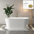 FerdY Shangri-La 55" Acrylic Freestanding Bathtub, Ergonomic Lightweight by FerdY
