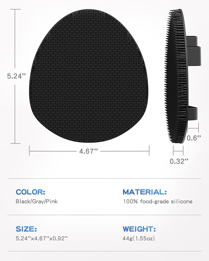 Manmihealth 4 Pack Soft Silicone Shower Brush, Super-Lathering and - Image 2