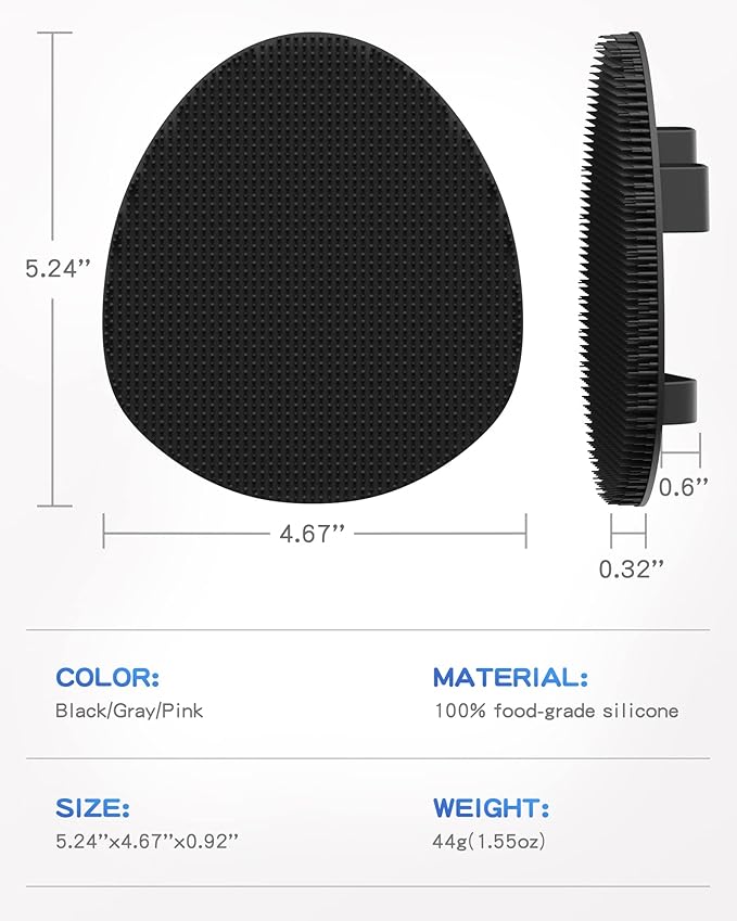 Manmihealth Soft Silicone Shower Brush, Super-Lathering and Deep-Cleaning Body - Image 2
