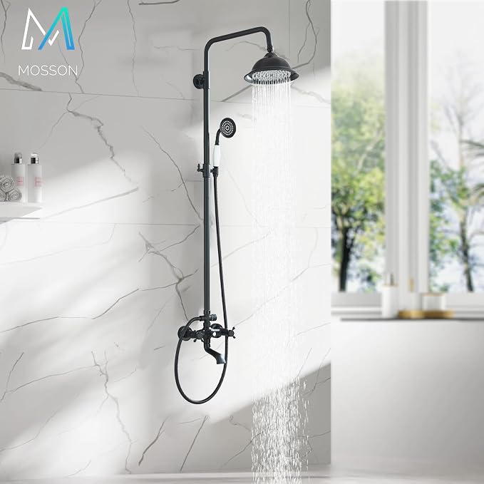 Shower System Matte Black Outdoor Shower Fixtures - Image 5