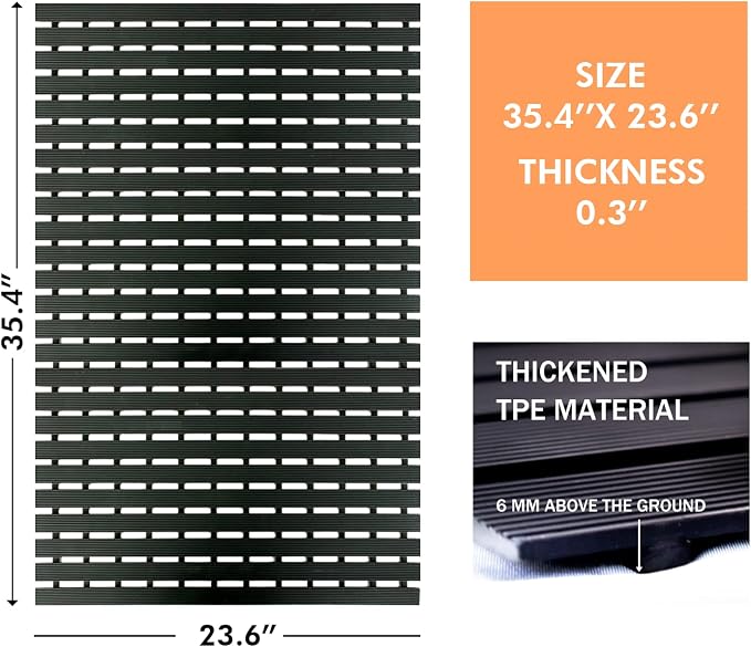 Extra Large Shower Mat Non Slip, Heavy Bathtub Mat - Image 6