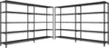 REIBII 73''W Storage Shelves Load 1650 LBS Metal Shelving 5-Tier Adjustable by REIBII