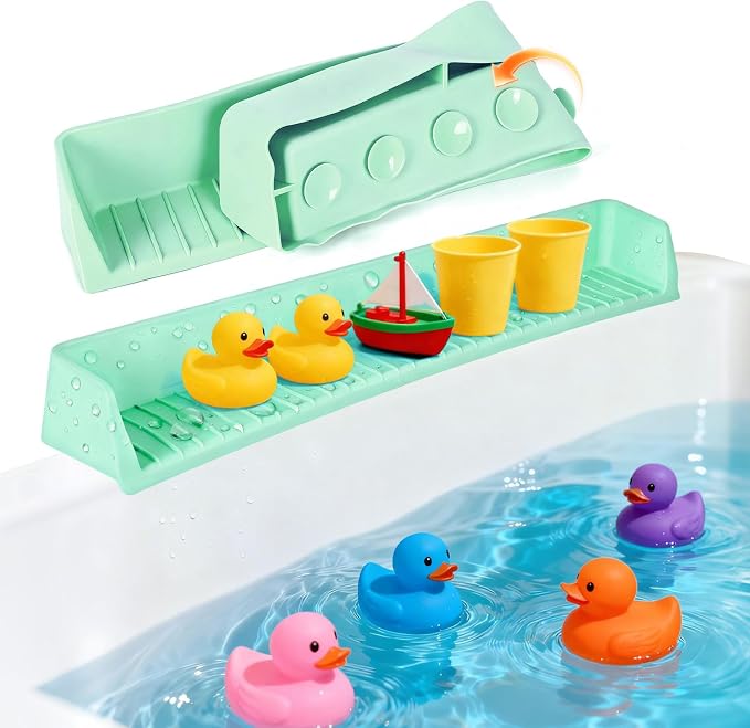 Splash Guard for Bathtub Kids, Longer Silicone Bathtub Splash Guard by Unknown