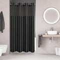 No Hook Stall Shower Curtain by EACHOPE