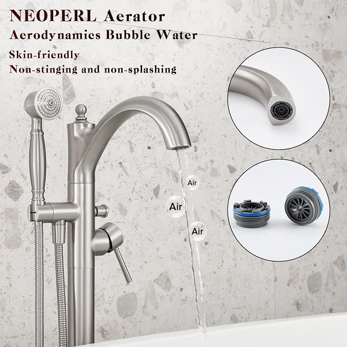 Freestanding Tub Faucets, Classic Freestanding Bathtub Faucet - Image 8