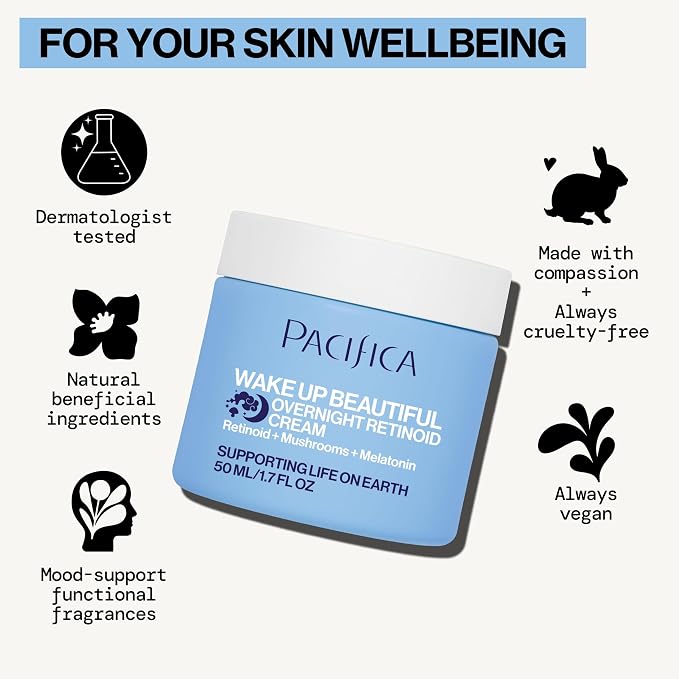 Pacifica Wake Up Beautiful Retinoid Night Cream – Overnight Anti-Aging - Image 15