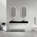 60” Wall Mounted Bathroom Vanity, Bathroom Cabinet by DOPERFE