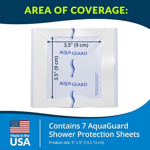 TIDI 50005-PKG AquaGuard Sheet – 5” x 5” – – Shower Protection Sheet – - Image 2