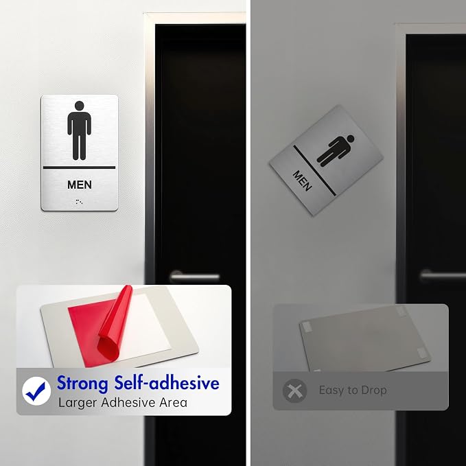 Bathroom Signs, Men's & Women's Restroom Signs - Image 4