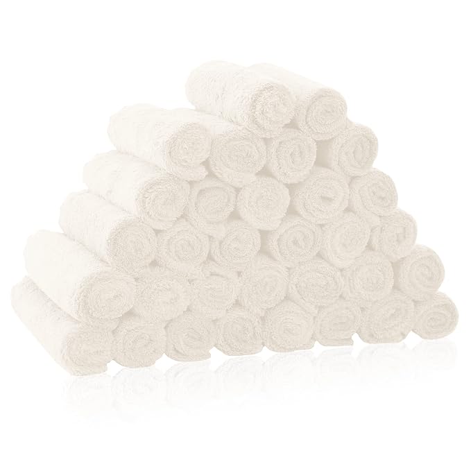 32 Pack Baby Washcloths by BAMBOO+QUEEN