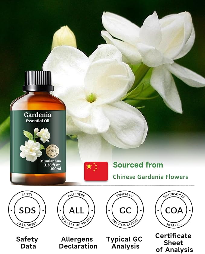 Gardenia Essential Oil Pure, Mumianhua Natural Gardenia Oil - Image 6