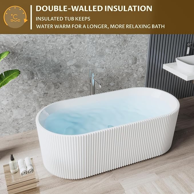 59-in Freestanding Bathtub - Image 8