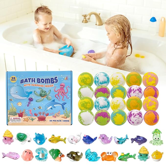 Bath Bombs for Kids with Surprise Inside, 20 Pack Luxury Bath Salt with Bath - Image 5