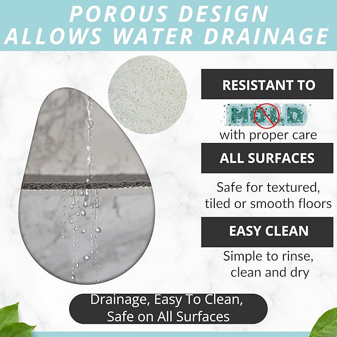 Enkosi Loofah Non-Slip Shower Mat - Image 4