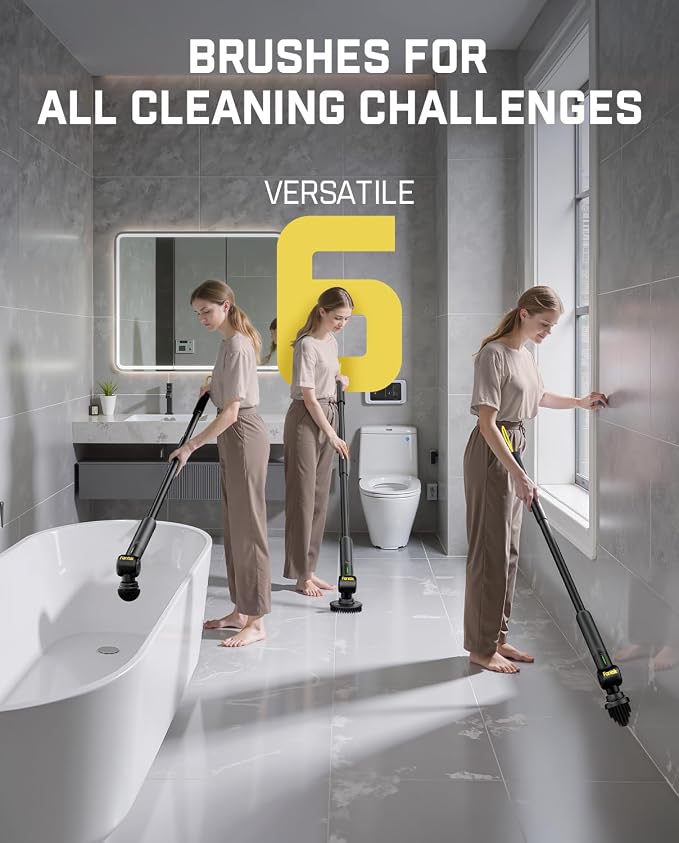 Fanttik Flip G9 Pro Electric Scrubber, VoltiPulse Motor, Dual-Speed Cleaner - Image 5