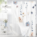 Gibelle 3 in 1 Shower Curtain Set, Waterproof Fabric Bathroom Curtain 72x72 by Gibelle