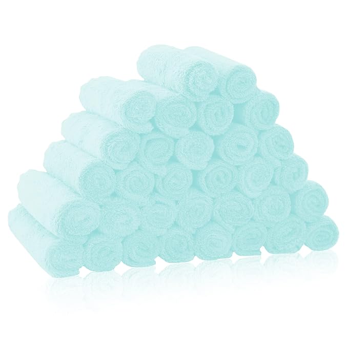 32 Pack Baby Washcloths by BAMBOO+QUEEN