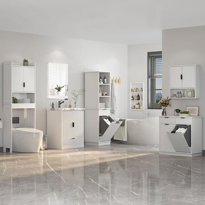 Bathroom Over The Toilet Storage Cabinet, Farmhouse Over The Toilet Storage - Image 4