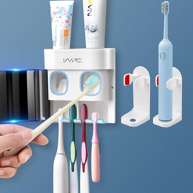 Boperzi 2 Pack Electric Toothbrush Stander and Toothbrush Holder Wall Mounted by Boperzi