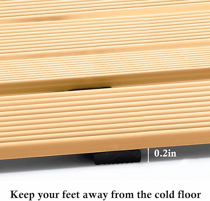 Extra Long Non Slip Shower Mat Without Suction Cups, Heavy Duty Rubber Bathtub - Image 4