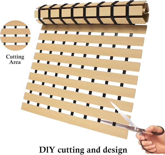Extra Long Non Slip Shower Mat Without Suction Cups, Heavy Duty Rubber Bathtub - Image 5